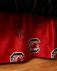 South Carolina Gamecocks Printed Dust Ruffle  Full by   