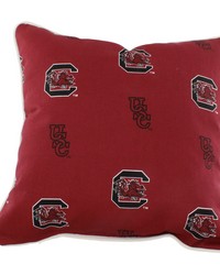 South Carolina Gamecocks Outdoor Decorative Pillow 16 in  x 16 in  by   