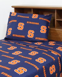 Syracuse Orangemen Printed Sheet Set  Full  Solid by   
