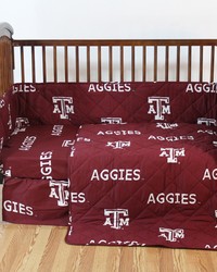 Texas AM Aggies Crib Bedding Set by   