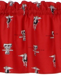 Texas Tech Red Raiders Printed Curtain Valance  84 in  x 15 in  by   
