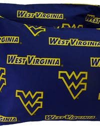 West Virginia Mountaineers Pillowcase Pair King Solid by   