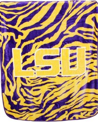 Louisiana State Tigers Raschel Throw Blanket 50x60 by   