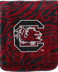 South Carolina Gamecocks Raschel Throw Blanket 50x60 by   