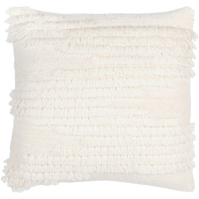 Surya Apache Pillow Kit Apache APA001-1818D Beige Front: 100% Wool, Back: 100% Cotton Contemporary Modern Pillows All the Pillows 
