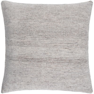 Surya Bonnie Pillow Cover Bonnie BIE001-1818 White Front: 50% Cotton, Front: 50% Wool, Back: 100% Cotton Contemporary Modern Pillows All the Pillows 