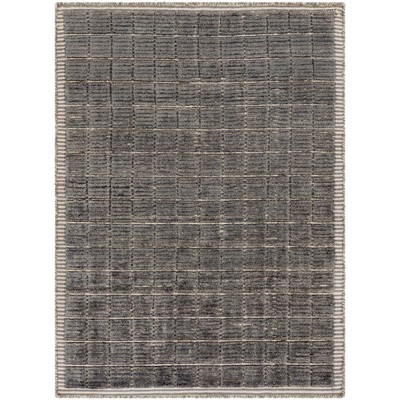 Surya Carre 10 x 14 Rug Carre CCR2302-1014 Main: 70% Viscose, Main: 30% Wool Rectangle Rugs Modern and Contemporary Rugs 