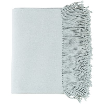 Surya Chantel Throws Chantel CNL1001-5060 Blue Main: 65% Silk, Main: 25% Polyester, Main: 10% Cashmere Throw Blankets 