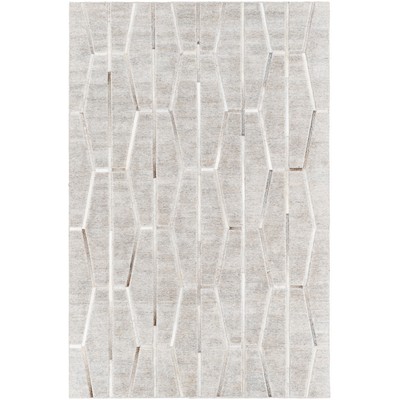 Surya Eloquent 10 x 14 Rug Eloquent ELQ2300-1014 Main: 80% Viscose, Main: 20% Leather Rectangle Rugs Modern and Contemporary Rugs 