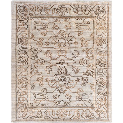 Surya Hightower 8 x 10 Rug Hightower HTW3003-810 Main: 100% Viscose Rectangle Rugs Traditional Rugs Floral Area Rugs 