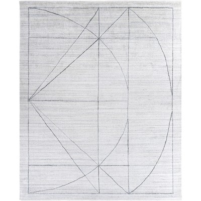 Surya Hightower 8 x 10 Rug Hightower HTW3010-810 Main: 100% Viscose Rectangle Rugs Modern and Contemporary Rugs Floral Area Rugs 