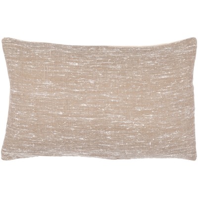 Surya Romona Pillow Cover Romona RMA001-1422 Beige Front: 50% Linen, Front: 50% Polyester, Back: 100% Cotton Contemporary Modern Pillows All the Pillows 