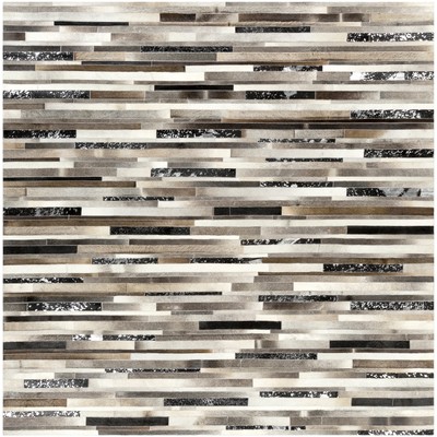 Surya Trail 8 Square Rug Trail TRL1120-8SQ Main: 100% Hair On Hide Square Rugs Modern and Contemporary Rugs 