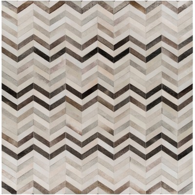 Surya Trail 8 Square Rug Trail TRL1129-8SQ Main: 100% Hair On Hide Square Rugs Modern and Contemporary Rugs 