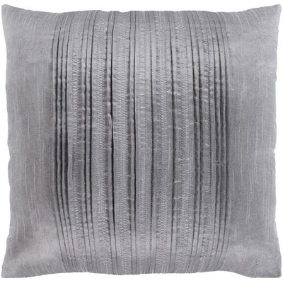 Surya Yasmine Pillow Cover Yasmine YSM004-1818 Grey Front: 100% Polyester, Back: 100% Polyester Contemporary Modern Pillows All the Pillows 