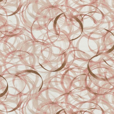 P K Lifestyles Zawn Chiffon in NATURAL EXPRESSIONS Pink  Blend Abstract  Circles and Swirls  Fabric