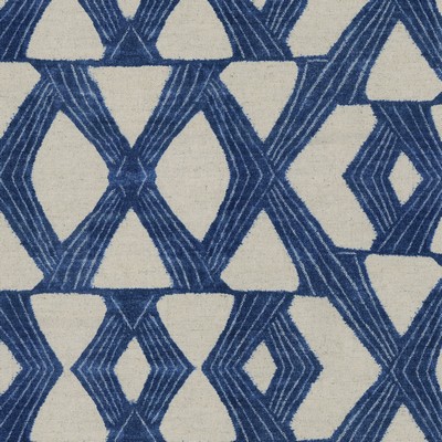 P K Lifestyles Xs and Os Navy in Retro Collection Blue  Blend Geometric  Funky Retro   Fabric