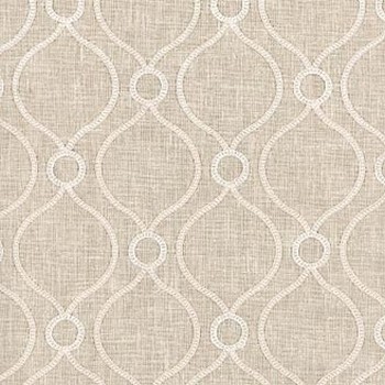 P K Lifestyles Curveball Emb Linen in Classic Collective Crewel and Embroidered   Fabric