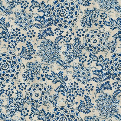 P K Lifestyles Katazome Garden Baltic in CULTURAL LIFE Blue Oriental  Oriental Toile   Fabric