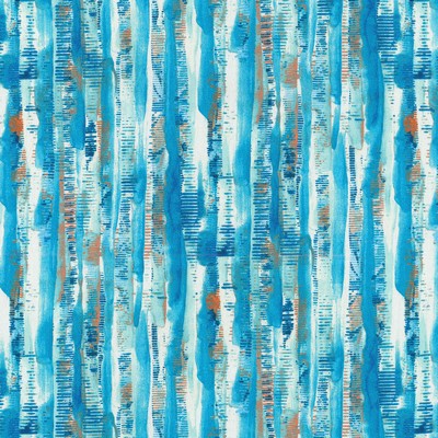 P K Lifestyles OD Drifting Caribbean in Outdoor Dec. 2018 Blue Abstract  Fun Print Outdoor  Fabric