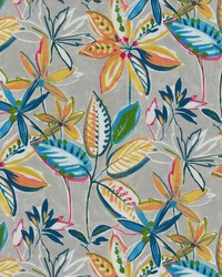 P K Lifestyles OD Painted Leaves Opal Fabric
