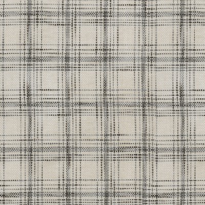 P K Lifestyles Hampton Plaid Icicle in Cozy Life I Grey Patterned Chenille  Plaid and Tartan  Fabric