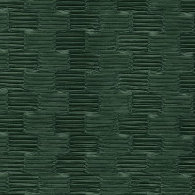 P K Lifestyles Ruche Alpine in Bespoken II Green Check  Ribbed Striped   Fabric
