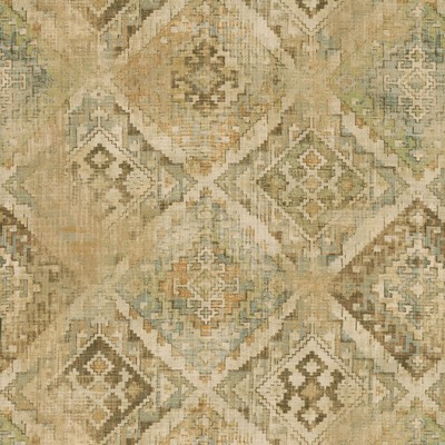 P K Lifestyles Omari Tapestry Toffee in Cultural ExchangeII Brown  Blend Patterned Chenille  Southwestern Diamond  Ethnic and Global  Ethnic and Global   Fabric