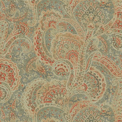 P K Lifestyles Sultans Paisley Ember in History Retold III Grey Classic Paisley   Fabric