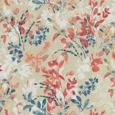 P K Lifestyles Willow Wood Federal in Cultural Exchange III Blue  Blend Modern Floral  Fabric