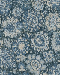 Heriz Medallions Indigo by  P K Lifestyles 