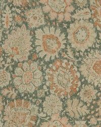 Heriz Medallions Terracotta by  P K Lifestyles 