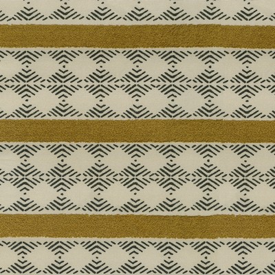 P K Lifestyles Stitched Path    Gms Oro in CULTURAL EXCHANGE IV Crewel and Embroidered  Southwestern Diamond  Striped  Navajo Print   Fabric