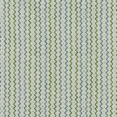 P K Lifestyles Trailing           Juniper in SIMPLY SAID III Green Multipurpose Cotton Zig Zag   Fabric