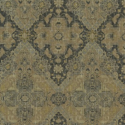 P K Lifestyles Timur             Shale in HIGHLAND HUES Patterned Chenille  Ethnic and Global   Fabric