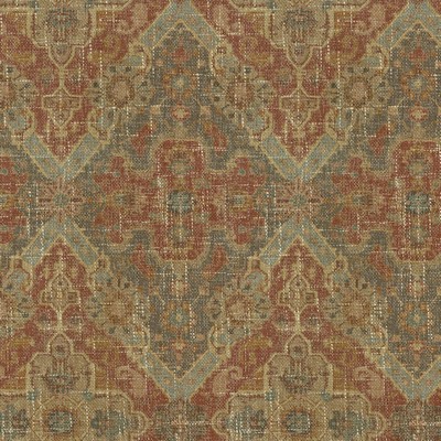 P K Lifestyles Timur             Ginger in HIGHLAND HUES Patterned Chenille  Ethnic and Global   Fabric