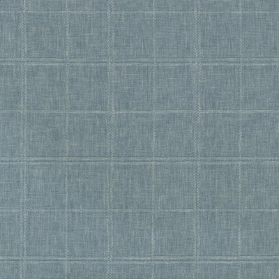 P K Lifestyles Moray             Brs Chambray in HIGHLAND HUES Blue Multipurpose Polyester  Blend Check   Fabric