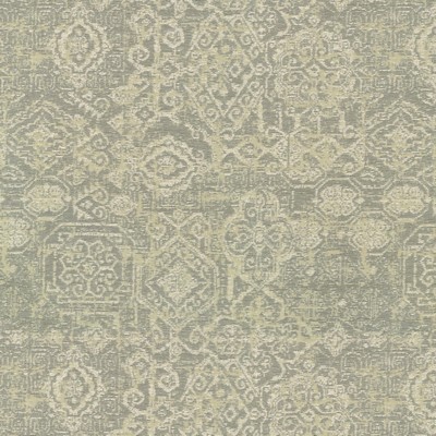 P K Lifestyles Galloway          Cha Dove in HIGHLAND HUES Grey Patterned Chenille  Ethnic and Global  Ikat  Fabric