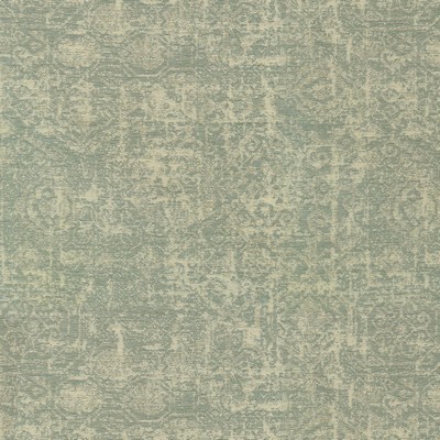 P K Lifestyles Galloway          Cha Glacier in HIGHLAND HUES White Patterned Chenille  Ethnic and Global  Ikat  Fabric