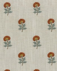 Thistle Embroidery Persimmon by  Pindler and Pindler 