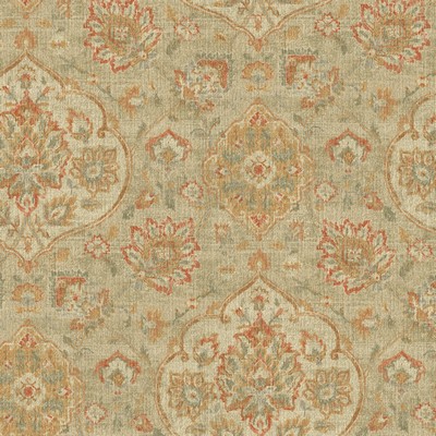 P K Lifestyles Caspian Sesame Culteral Exchange VIII 412552 Beige  Floral Medallion  Ethnic and Global  Fabric