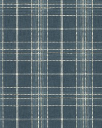Malcolm Plaid Indigo by  S Harris 