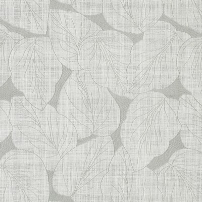 P K Lifestyles Philodendron Embroidery Silver Design by Nature V 412582 Silver  Crewel and Embroidered  Coastal Botanical  Fabric