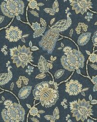 Pheasant and Fleur Navy by   