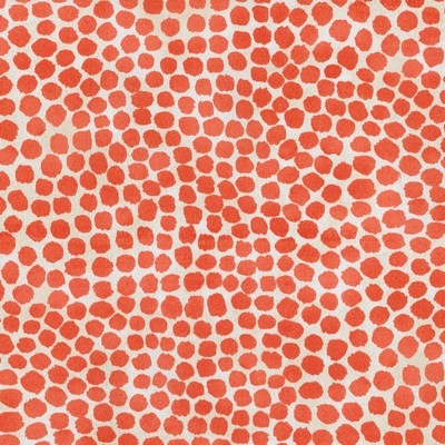 P K Lifestyles OD Puff Dotty Coral in Outdoor Dec. 2017 Orange Fun Print Outdoor Polka Dot   Fabric