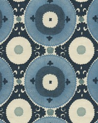 Uzbek Embroidery Azure by   