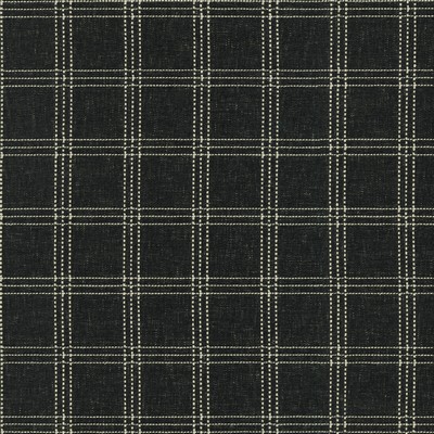 P K Lifestyles Catalina Check Onyx Cozy Life VI 470617 Black Multipurpose Polyester  Blend Fire Rated Fabric Check  Plaid and Tartan Fabric
