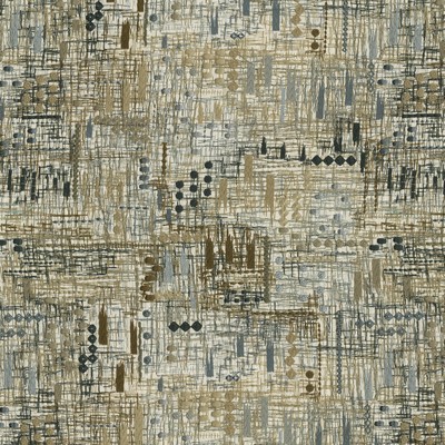 P K Lifestyles Handmade Embroidery Cafe Bohemian Tapestry 470812 Brown  Abstract  Crewel and Embroidered  Fabric