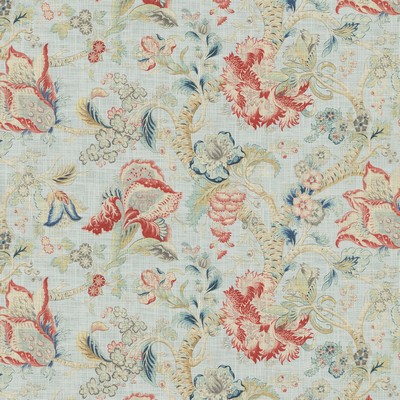 P K Lifestyles Sadie Indienne Cozy Life VI 470951 Blue  Abstract Floral  Traditional Floral  Fabric