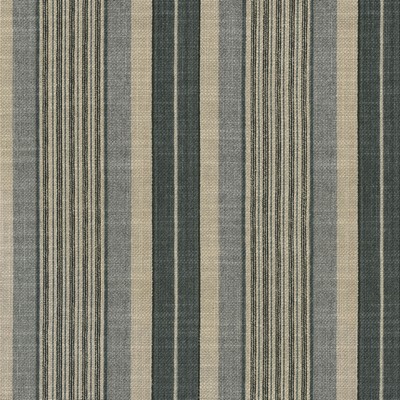 P K Lifestyles Long Hill Stripe Charcoal in PAST PERFECT Grey Multipurpose Cotton  Blend Striped Linen  Striped   Fabric